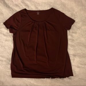 Burgundy plus size top